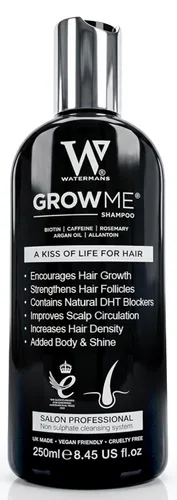 Best el crecimiento del cabello Shampoo Sulfato última intervensión, cafeína, Biotin, aceite de argán y más, DHT bloqueo de champú para Estimula
