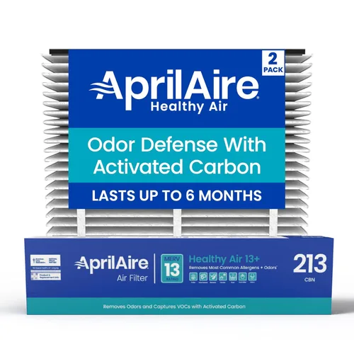 AprilAire 213CBN - Filtro de repuesto para purificadores de aire AprilAire para toda la casa, MERV 13 con carbono, Hogar Saludable Alergia +