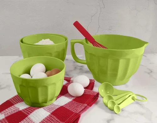 Miniatura 4 de UP ware - Juego de 4 cucharas medidoras de melamina líquida y seca multiusos para el hogar, herramientas esenciales para cocinar y hornear, cucharas