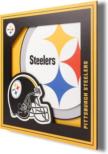 Miniatura 32 de YouTheFan Arte de pared de la serie de logotipos 3D con licencia oficial de la NFL, hecho de múltiples capas, listo para colgar en la pared, diseño