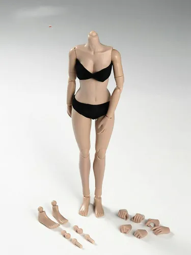 Miniatura 8 de 1:6 escala cuerpo masculino desnudo, modelo muscular de cuerpo europeo/asiático, figura de acción de hombre para muñeca de 12 pulgadas sin escultura
