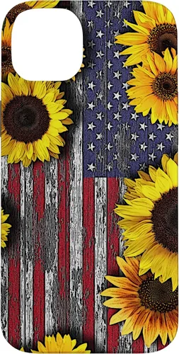 Miniatura 15 de American Flag with Sunflowers Case for iPhone 17