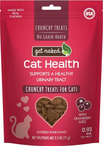 Miniatura 13 de Get Naked Golosinas crujientes de salud urinaria para gatos, arándanos, (1 bolsa), 2.5 onzas