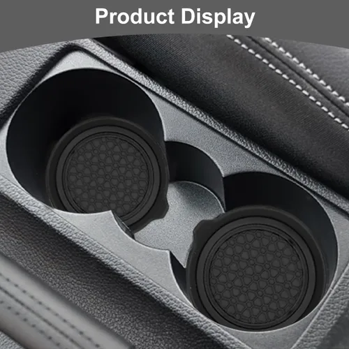 Miniatura 6 de HZEL Posavasos Portavasos para Automóvil, 4PCS Almohadillas Antideslizantes Impermeables para Botellas de Agua de Vehículos, Alfombrillas Empotradas