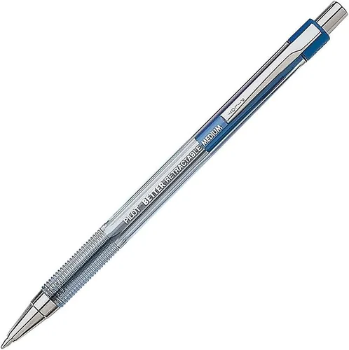 Miniatura 2 de Pilot The Better Bolígrafo recargable y retráctil, punta media, tinta azul, paquete de 12 (30006) (el embalaje puede variar)