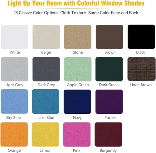 Miniatura 5 de Persianas enrollables opacas sin cables, color beige, personalizables, fáciles de controlar, con sistema de elevación de resorte para ventanas