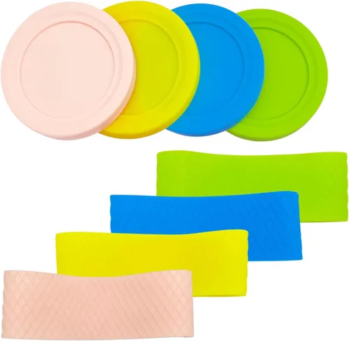 Miniatura 8 de Tapas y fundas de silicona de repuesto, compatibles con contenedor de Ninja Creami Ice Cream Maker, modelo: NC301, NC300, NC299AMZ Series.