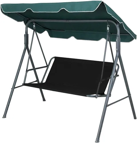 Miniatura 2 de Funda para Silla Columpio Funda de Repuesto para Banco, 600D Impermeable Fundas de Asiento de Silla Mecedora para Patio Exterior Jardín Silla Negro