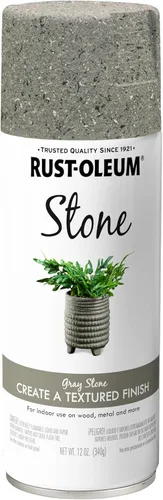 Rust-Oleum 7992830 Stone Creations - Pintura en aerosol, 12 onzas, piedra gris Gris (Gray Stone)