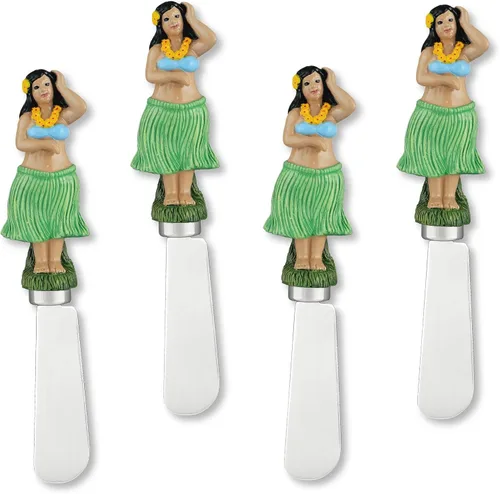 Miniatura 14 de UP UPware - Sandalias de playa para esparcidores de queso, asas de resina pintadas a mano con cuchillas de acero inoxidable para untar queso crema