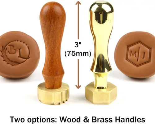 Miniatura 8 de PrudoPex Sello de cerámica personalizado para arcilla, sello de arcilla personalizada, sello de cerámica inicial, no para jabón, sello de latón