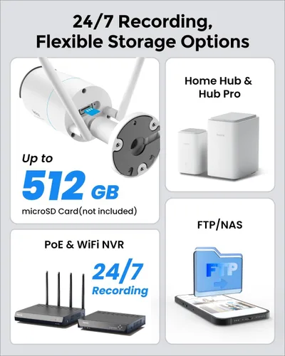 Miniatura 6 de REOLINK Cámara de seguridad WiFi para exteriores enchufable, cámara Wi-Fi con cable de doble banda HD de 5 MP para seguridad del hogar, 2.4/5 Ghz