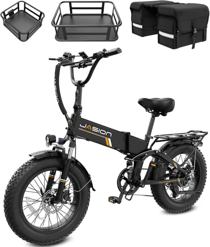 Miniatura 13 de Jasion X Hunter PRO/ST Electric Bike for Adults,1800/1400W Peak 20''Fat Tire Foldable E Bikes,Folding Ebike Up to 80/70 Miles Range 30 MPH,720/624WH