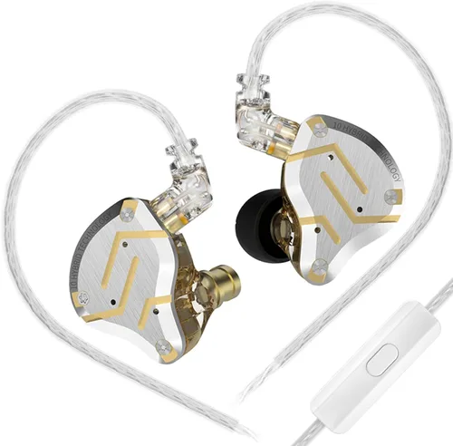 Miniatura 9 de Linsoul - KZ ZS10 Pro, 4BA+1DD, con 5 controladores, auriculares de metal de alta fidelidad con placa frontal de acero inoxidable, cable desmontable