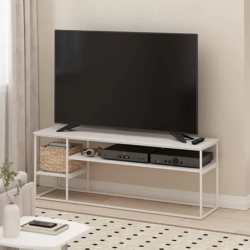 Miniatura 10 de Furinno JAYA - Soporte grande para televisores de hasta 50 pulgadas, nuez de nogal/negro/marrón oscuro de Columbia Nuez Columbia/Negro/Marrón Oscuro