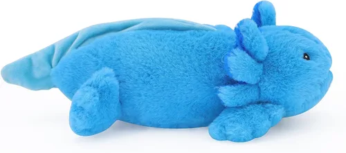 Miniatura 3 de Lindo ajolote de peluche, suave animal de peluche kawaii, juguetes de peluche, regalos para niños y niñas Azul