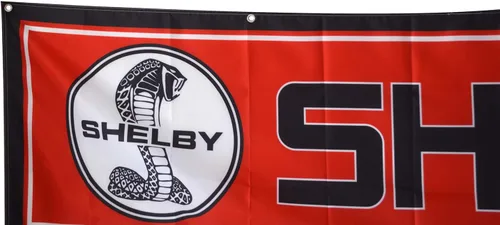 Miniatura 3 de Shelby Cobra Flag Motorsport Car Racing Banner de 2 x 8 pies