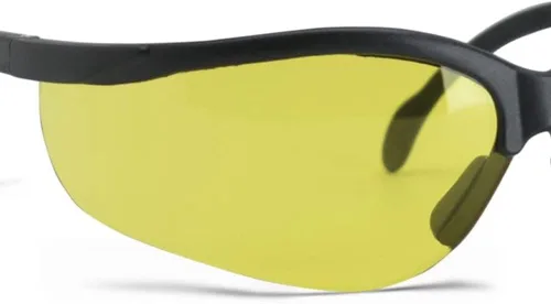 Miniatura 2 de Walker's Sport Lentes de policarbonato de alta calidad Montura media con pieza nasal de goma suave ajustable Gafas de seguridad para tiro Amarillo