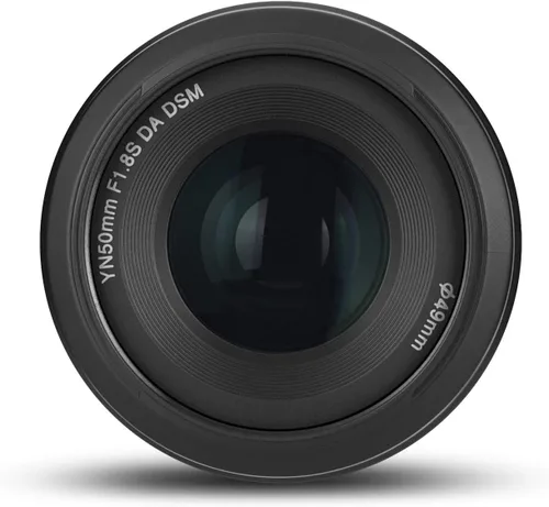 Miniatura 5 de YONGNUO Lente YN50mm F1.8S, apertura de 1.969 in F1.8 Larege, APS-C Standard Prime E-Mount, enfoque manual automático AF MF USB para cámaras Sony