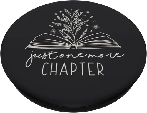 Miniatura 2 de Just One More Chapter Floral Book Lover Diseño de Lectura PopSockets Estándar PopGrip