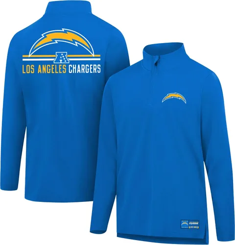 Miniatura 83 de Ultra Game Men's NFL Official Super Soft Quarter Zip Long Sleeve T-Shirt
