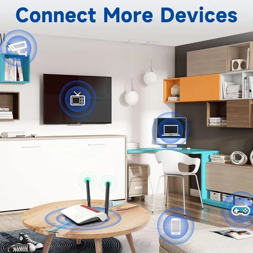 Miniatura 4 de Bingfu Dual Band WiFi 2.4GHz 5GHz 5.8GHz 8dBi RP-SMA Antena macho 7.9 in 8 pulgadas RG178 Cable 4 Pack para enrutador WiFi inalámbrico Mini PCI