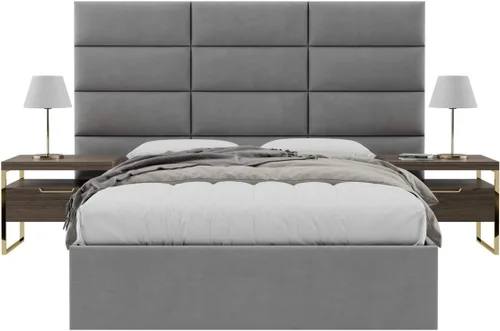 Miniatura 41 de Vänt - Paneles tapizados de cabecera para montar en la pared, diseño Isabelle, 60 x 23 pulgadas, configuración de 4 paneles individuales, Cuero