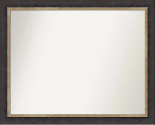 Miniatura 228 de Amanti Art Espejo personalizado, espejo de baño negro Astor, espejo de pared o espejo de tocador de baño sobre el fregadero (25 x 25 pulgadas)