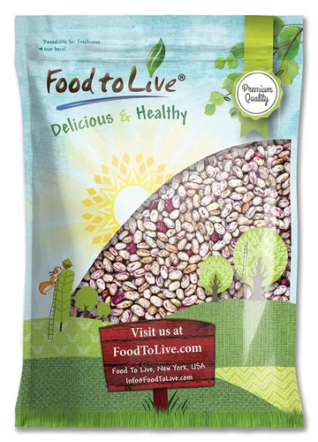 Miniatura 6 de Food to Live Frijoles de arándano, 25 libras – Frijoles Borlotti secos, germinables, veganos, kosher, a granel. Buena fuente de folato, fibra