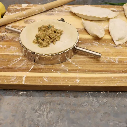 Miniatura 3 de KAYCROWN Prensa de empanada de 6 pulgadas, fabricante de bolas de masa de acero inoxidable para empanada, bola de masa para empanada, bola de masa