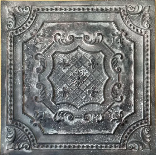 Miniatura 9 de from Plain to Beautiful in Hours DCT04 Elizabelthan Shield - Azulejo de techo de PVC de 2 x 2 pies (cubiertas / 200 pies cuadrados), gris pardo