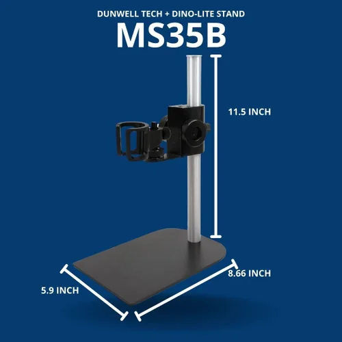 Miniatura 2 de Dunwell Tech, Inc MS35B - Soporte vertical con ajuste de enfoque para Dino-Lite
