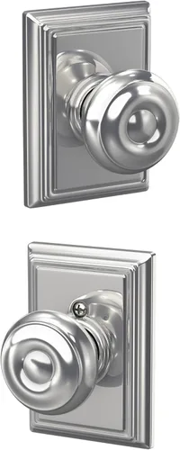 SCHLAGE Lock Company F10GEO625ADD Colección Addison SCHLAGE - Pomo de paso, cromo brillante Cromado brillante