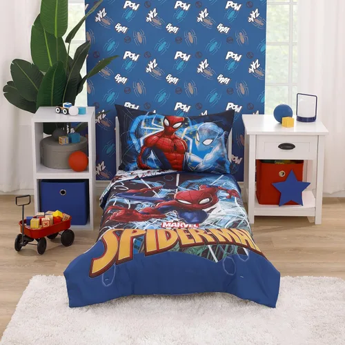 Miniatura 5 de Marvel Spiderman to the Rescue - Almohada de felpa azul y roja para niños pequeños Spiderman al rescate
