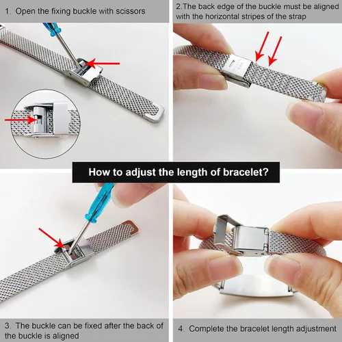 Miniatura 6 de VNOX Medical Alert Bracelets for Men & Women Kids with Free Engraving Adjustable Stainless Steel Mesh Emergency Medical ID Bracelets Wristband