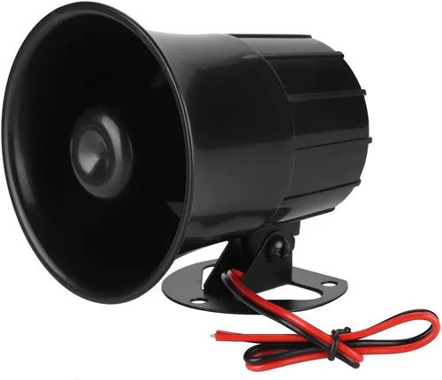 Sirena de alarma ES-626 con altavoz de agudos de 12 V, carcasa ABS duradera, fácil instalación, versátil para fugas de gas y seguridad perimetral