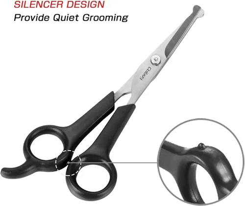 Miniatura 2 de Profesional Pet Grooming Tijeras con punta redonda Calidad Superior, cortador de acero inoxidable Perro Ojo para perros y gatos, herramienta