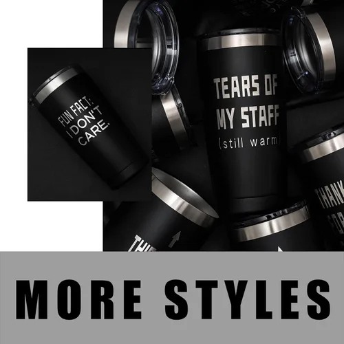 Miniatura 6 de ARIABLE World's Okayest Employee 20oz Stainless Steel Tumbler - Laser Engraved Funny Employee Gift, Double Wall Vacuum Insulated Coffee Cup with Lid