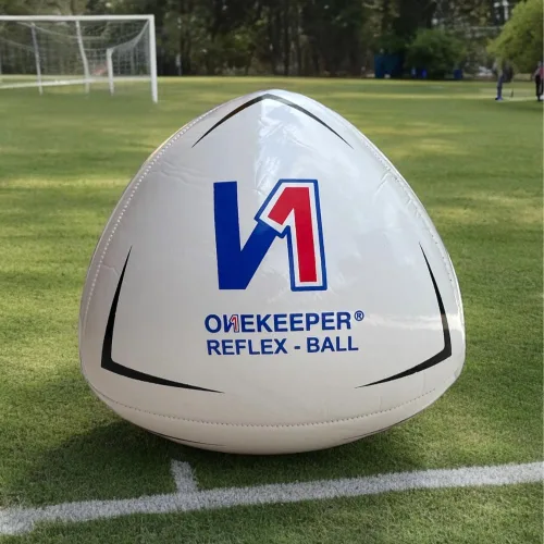 ONEKEEPER Pelota de reflejo y reacción para fútbol - Blanco, naranja, azul, rosa y amarillo fluo, entrenamiento de agilidad y coordinación para