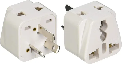 Miniatura 7 de Adaptador de enchufe de alimentación universal de 2 entradas, paquete de 3 unidades, tipo B, certificado CE para teléfonos móviles, portátiles