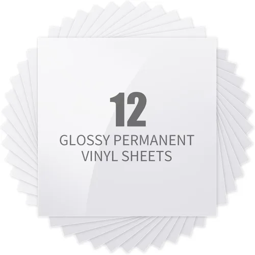 Miniatura 10 de Lya Vinyl - Paquete de 14 hojas de vinilo permanente brillante - Hojas de vinilo autoadhesivo para máquina de corte, hojas permanentes para 14