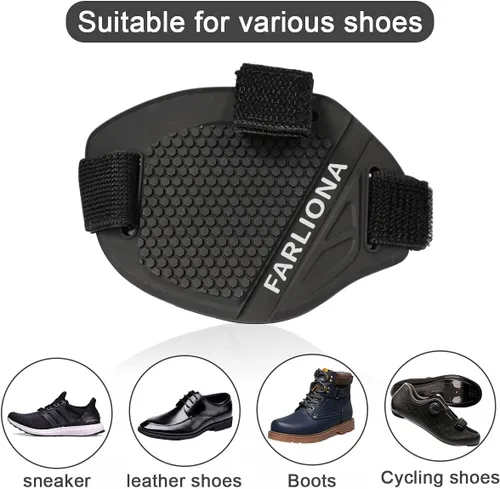 Miniatura 5 de almohadilla de cambio para motocicleta, cubierta protectora para botas y zapatos, útil accesorio de goma para palanca de cambios para hombres