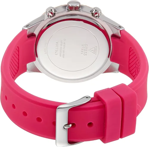Miniatura 2 de Guess W0773L3 Reloj de pulsera de silicona para mujer con esfera azul y verde
