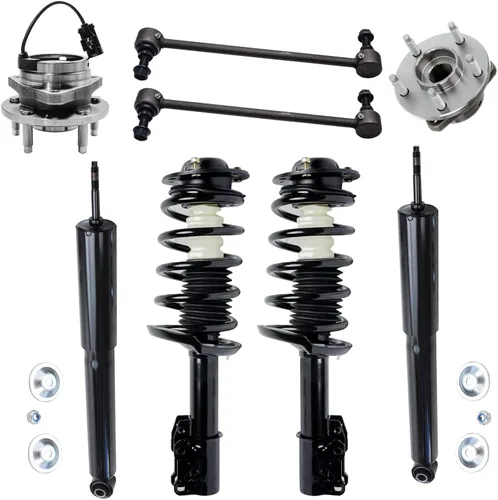 Miniatura 225 de Detroit Axle - Kit de nudillos de dirección delantera izquierda para Ford Edge Lincoln MKX 07-10, cojinete de rueda del lado del conductor, nudillo