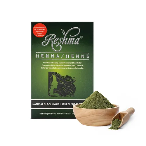 Miniatura 12 de Reshma Beauty Tinte de cabello con henna en 30 minutos infundido con henna orgánica Lawsonia Inermis 100% cobertura de canas para cabello suave