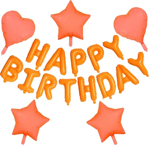Miniatura 11 de Letras de aluminio de 16 pulgadas con texto en inglés «Happy Birthday» de color negro para hombres, mujeres, niños, suministros de decoración