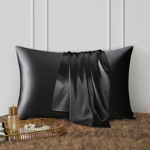 Miniatura 2 de DISANGNI Funda de almohada de seda de morera 100% natural para cabello y piel con cremallera oculta, 22 momme ambos lados