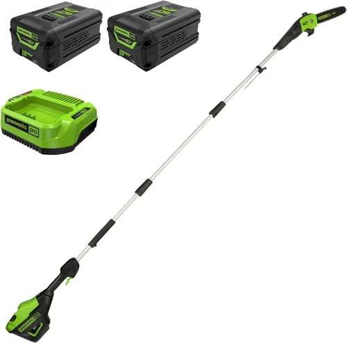 Miniatura 12 de Greenworks 60V sierra de poste sin cable sin escobillas de 10 pulgadas, alcance de 14.5 pies, batería de 2.0Ah y cargador