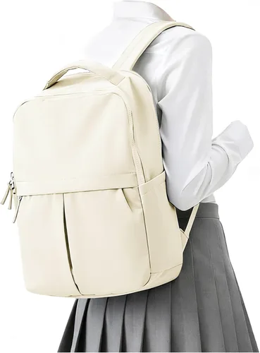 Miniatura 14 de Mochila pequeña para laptop para mujer, bolsa de computadora de 14 pulgadas con bolsillo trasero antirrobo oculto, mochila de viaje ligera