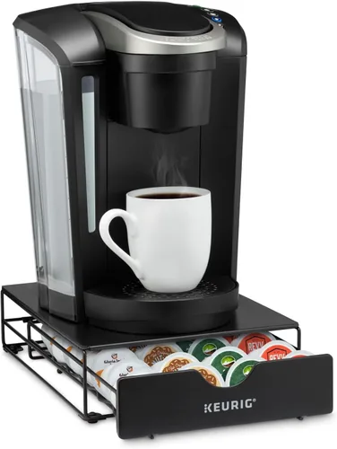 Miniatura 4 de Keurig Slim - Cajón de almacenamiento sin ruedas, para cápsulas de café, con capacidad hasta para 24 cápsulas de Keurig K-Cup, color negro, Cajón
